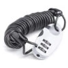ROCKBROS Câble Antivol Casque Vélo Avec Code à 3 Chiffres Antivol Cadenas Pliable 90 Cm