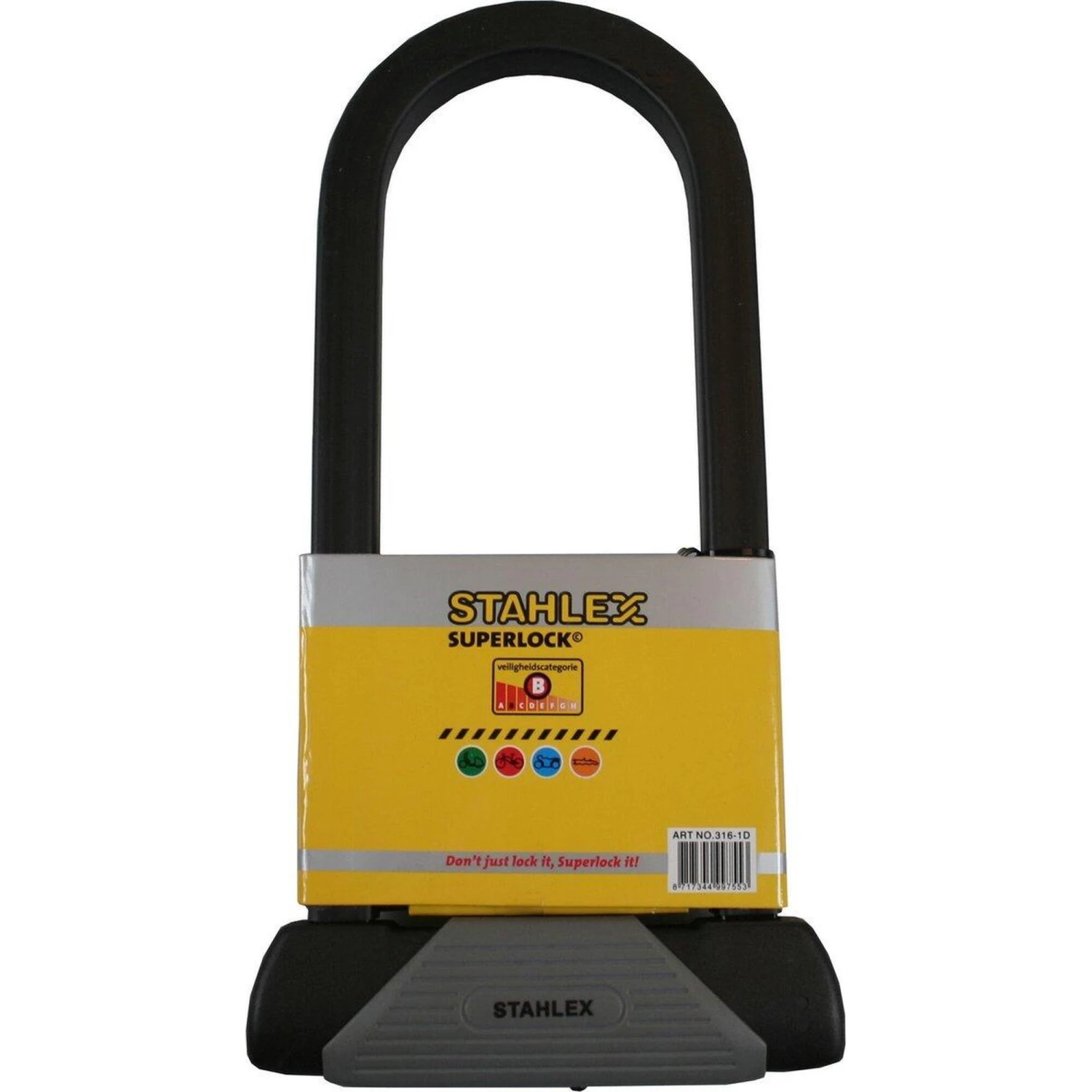 Cadenas De Vélo U-lock 553 167 X 330 Mm Noir 9 Cadenas De Vélo U-lock 553 167 X 330 Mm Noir – Image 7