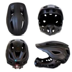 Crazy Safety Casque De Vélo Intégral Pour Enfants | Noir | Lumière Arrière | Certifié EN1078 8 Crazy Safety Casque De Vélo Intégral Pour Enfants | Noir | Lumière Arrière | Certifié EN1078 -Enfants Vélos Magasin casque de velo integral pour enfants noir lumiere arriere certifie en1078 1