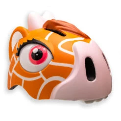 Casque De Vélo Pour Enfants | Girafe Marron | Crazy Safety | Certifié EN1078