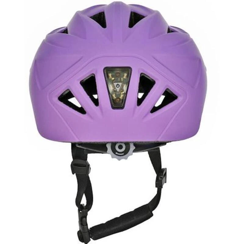 Casque De Vélo Pour Enfants - Violet - Avec Lumières 5 Casque De Vélo Pour Enfants - Violet - Avec Lumières – Image 3