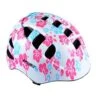 Casque Enfant Optimiz - Fleurs Blanc Rose Bleu - Extra Small -Enfants Vélos Magasin casque enfant optimiz fleurs blanc rose bleu extra small