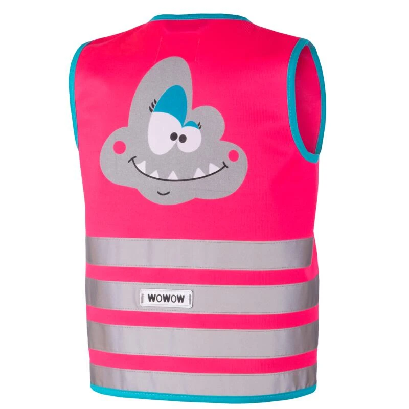 GILET DE SECURITE VELO ENFANT HAUTE VISIBILITÉ WOWOW CRAZY MONSTER ROSE 4 GILET DE SECURITE VELO ENFANT HAUTE VISIBILITÉ WOWOW CRAZY MONSTER ROSE – Image 2
