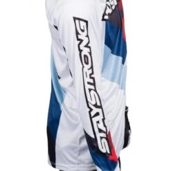 Stay Strong Maillot BMX Manches Longues Staystrong - Chevron Blanc -Enfants Vélos Magasin maillot bmx manches longues staystrong chevron blanc 2