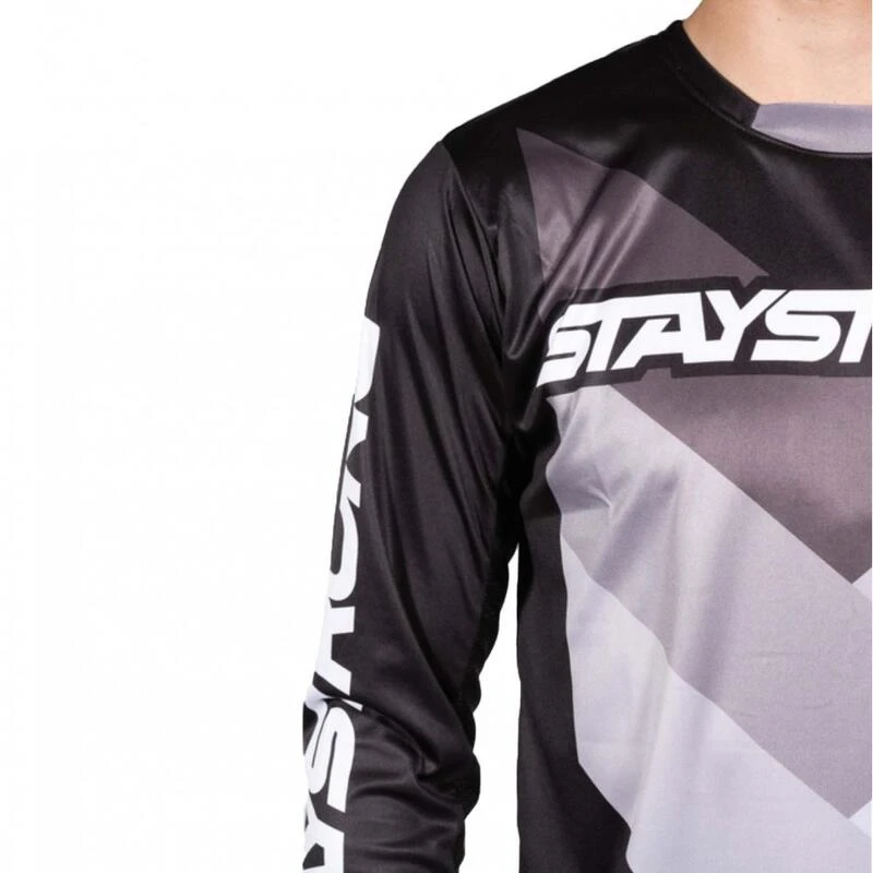 Stay Strong Maillot BMX Manches Longues Staystrong - Chevron Noir 7 Stay Strong Maillot BMX Manches Longues Staystrong - Chevron Noir – Image 5