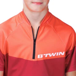 BTWIN Maillot Manches Courtes Vélo Enfant 500 Rouge 14 BTWIN Maillot Manches Courtes Vélo Enfant 500 Rouge -Enfants Vélos Magasin maillot manches courtes velo enfant 500 rouge 5