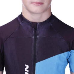 BTWIN Maillot Manches Courtes Vélo Enfant 700 Bleu -Enfants Vélos Magasin maillot manches courtes velo enfant 700 bleu 5