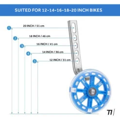 Roues D'entraînement Pour Vélo Pour Enfants De 12 à 20 Pouces - Noir -Enfants Vélos Magasin roues dentrainement pour velo pour enfants de 12 a 20 pouces noir 2
