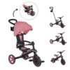 GLOBBER Tricycle EXPLORER 4-en-1 Évolutif & Pliable Rose Pastel -Enfants Vélos Magasin tricycle explorer 4 en 1 evolutif and pliable rose pastel