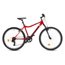 Enfants Vélos Magasin 34 Vélo VTT Enfant Nogan Gravel GO Suspension - 26 Pouces - Signal Red